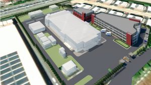 Artistic Aerial View Of Multi Product Formulation Facility